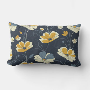 Coussin D'extérieur motif vintage, design floral élégant