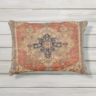 COUSSIN D'EXTÉRIEUR MOTIF VINTAGE SYMMÉTRIQUE PERSE