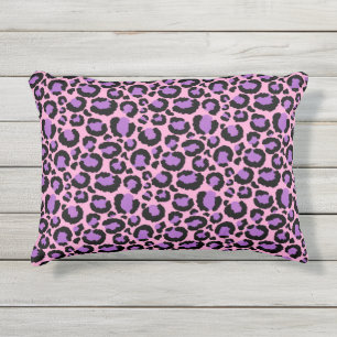 Coussin D'extérieur Motif Violet Pink Cheetah Leopard Amoureux des ani