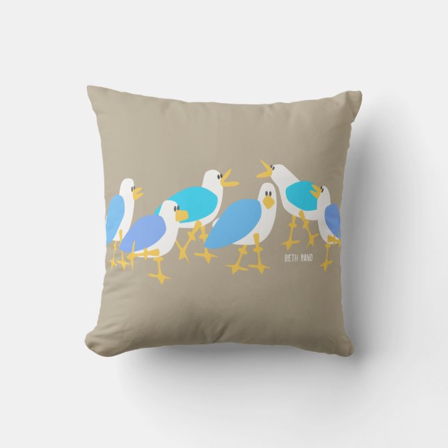 Coussin D'extérieur mouette (Recto)