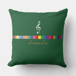 Coussin D'extérieur musique colorée, cool et personnalisée inspirée