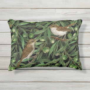 Coussin D'extérieur Nightingales dans l'olivier 3