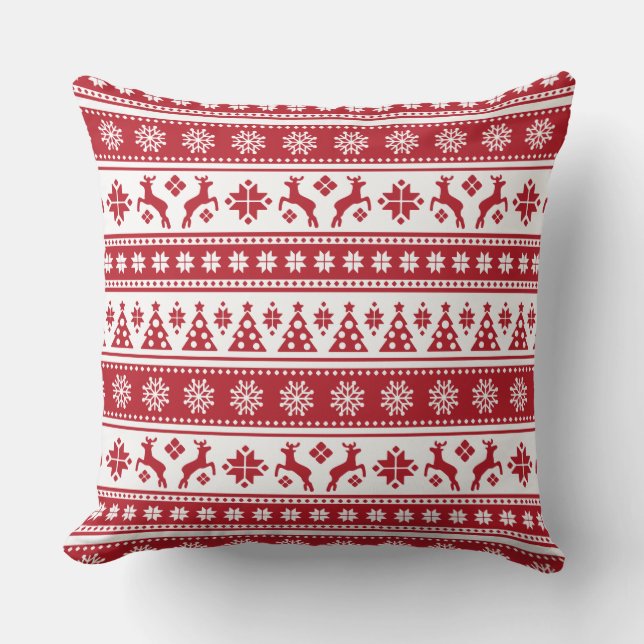 Coussin D'extérieur Noël Vacances Nordic Motif Cosy (Recto)
