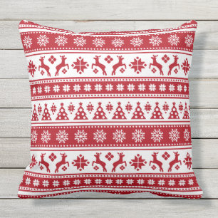 Coussin D'extérieur Noël Vacances Nordic Motif Cosy