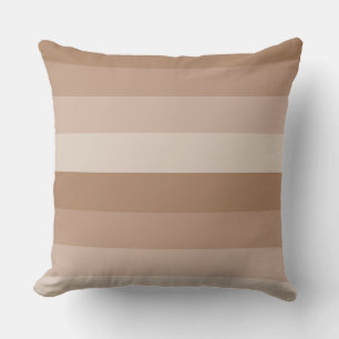 Coussin D'extérieur Nuances de rayures Brown