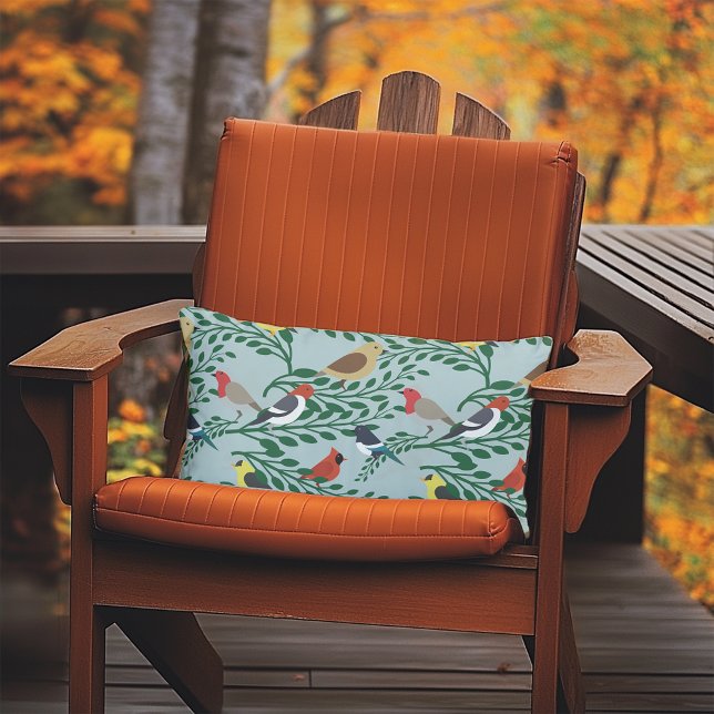 Coussin D'extérieur Oiseaux Sur Branches (Créateur téléchargé)