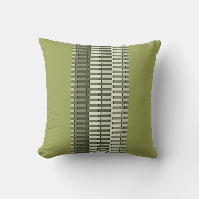 Coussin D'extérieur Olive Green Style moderne Motif Abstrait (Recto)
