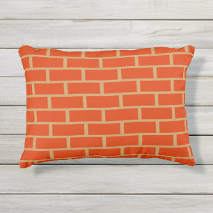 Coussin D'extérieur Orange et bronzé