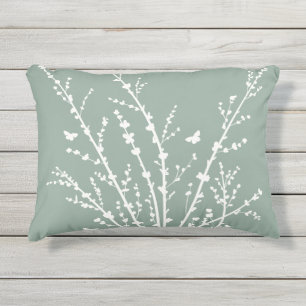 Coussin D'extérieur Papillons et Branches Couleurs Personnalisées