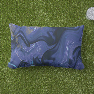 Coussin D'extérieur Parties scintillant bleue Galaxy Swirl Abstrait Mo
