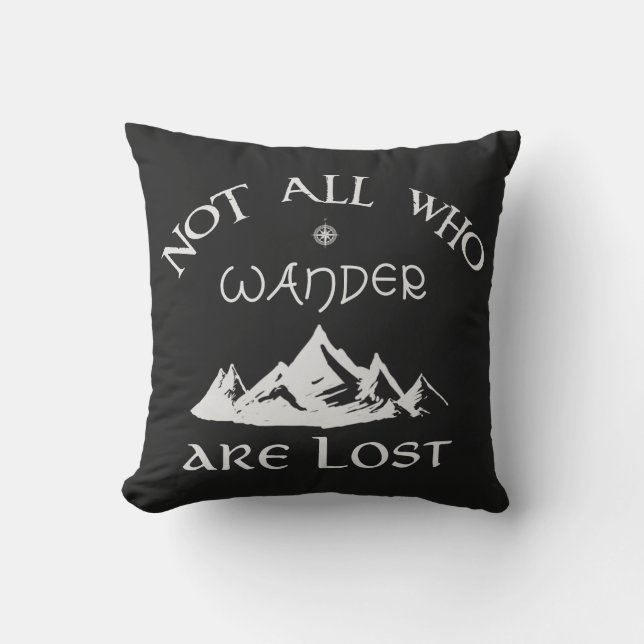 Coussin D'extérieur Pas tous ce que Wander sont perdu (Recto)