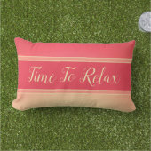 Coussin D'extérieur Patio de typographie moderne (Herbe)