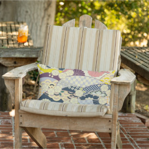 Coussin D'extérieur Patio floral japonais en fleurs de cerise en plein