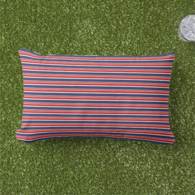 Coussin D'extérieur Patriotic Stripes Outdoor Pillow (Herbe)
