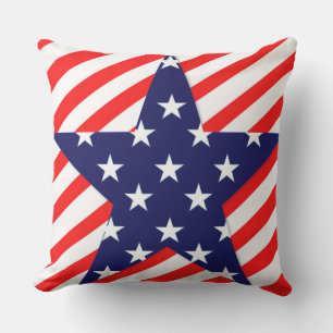Coussin D'extérieur Patriotique, 4 juillet, Star Design