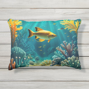 Coussin D'extérieur Paysage sous-marin Trois