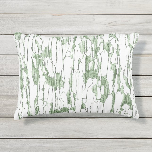 Coussin D'extérieur Peinture à peaux blanches (Devant)