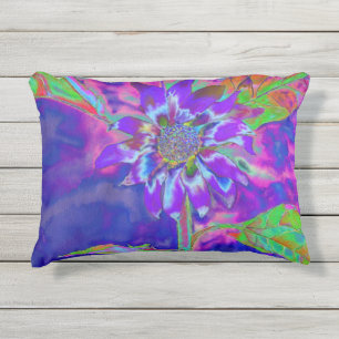 Coussin D'extérieur peinture Abstraite à l'aquarelle violette