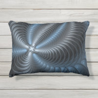 Plastique bleu gris 3D Fractal Art moderne Abstrai