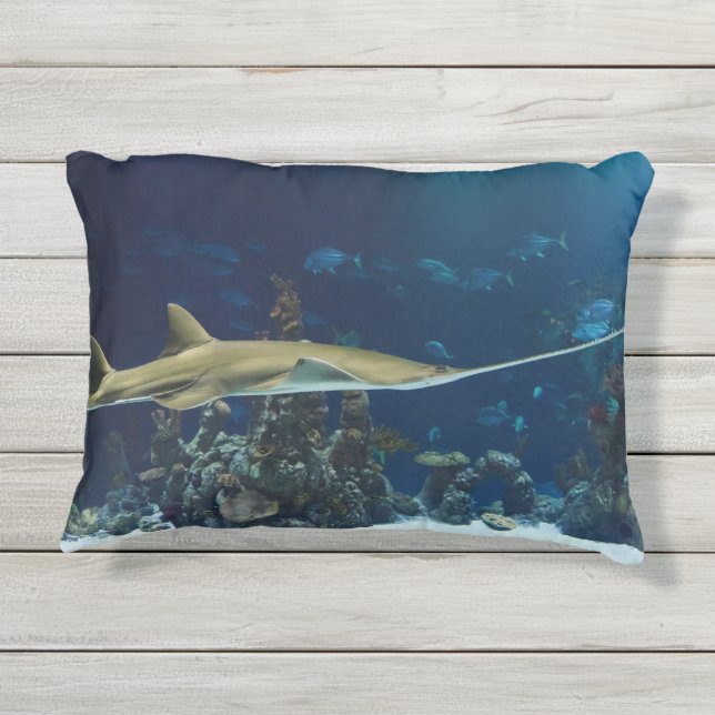 Coussin D'extérieur Poisson-scie saisissant (Dos)