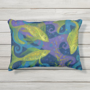 Coussin D'extérieur Poissons d'or, Poissons, poisson, nautique sous-ma