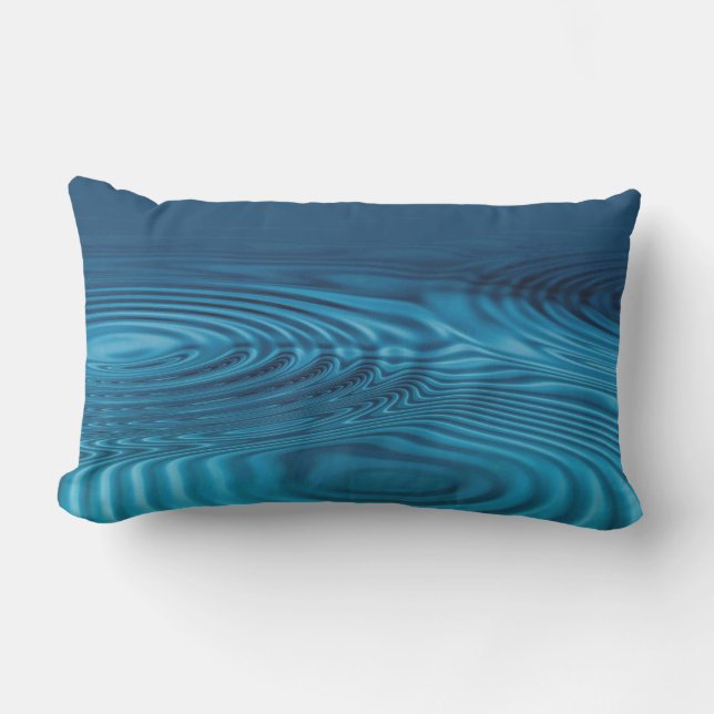 Coussin D'extérieur Pommes bleu Aqua (Recto)