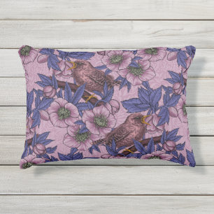 Coussin D'extérieur Porté et hélico, rose et violet
