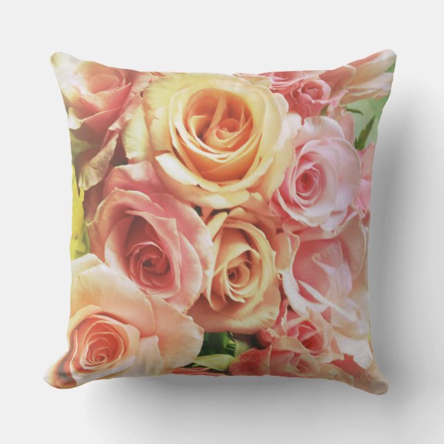 Coussin D'extérieur profusion rose (Recto)