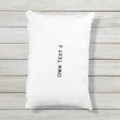 Coussin D'extérieur Propre texte Cadeaux et faveurs Mariage pour les j (Dos (Vertical))