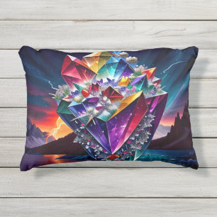Coussin D'extérieur Rainbow Gem Art Seven