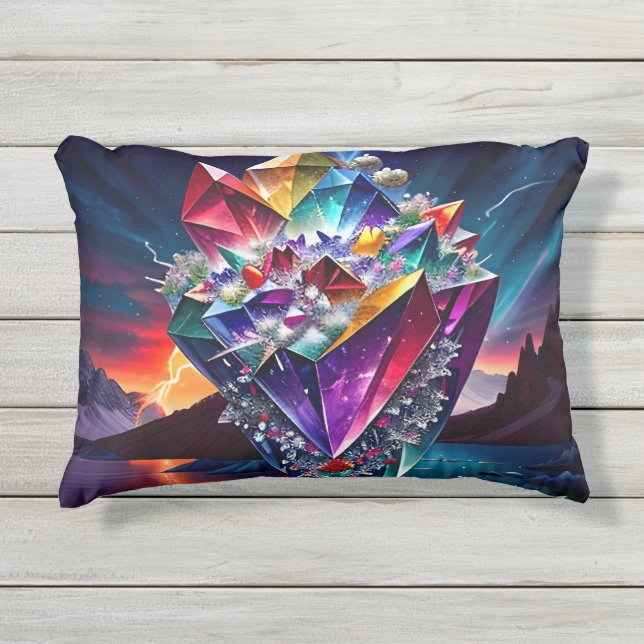 Coussin D'extérieur Rainbow Gem Art Seven (Devant)