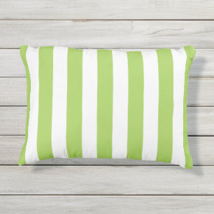 COUSSIN D'EXTÉRIEUR RAYURES VERTES EXTÉRIEURES CHICS DE PILLOW_PRETTY