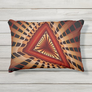 Coussin D'extérieur Réseau Fantastique 3D Moderne de Design Graphique