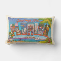 Retro Floride Salutation Pillow