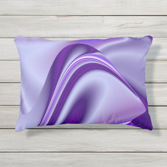 Coussin D'extérieur Rêves arc-en-ciel à fleurs violettes (Devant)