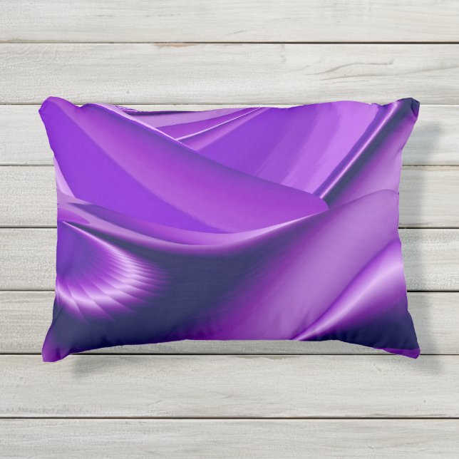 Coussin D'extérieur Rêves arc-en-ciel à fleurs violettes (Devant)