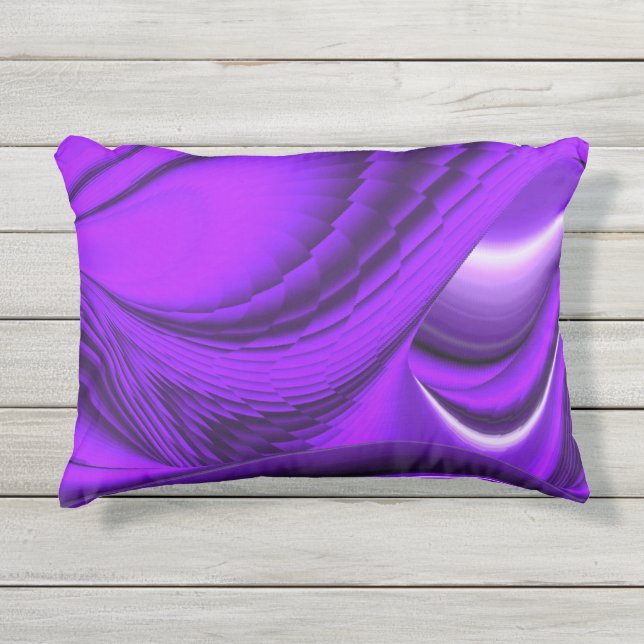 Coussin D'extérieur Rêves arc-en-ciel à fleurs violettes (Devant)
