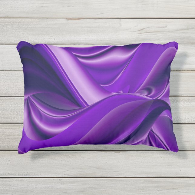 Coussin D'extérieur Rêves arc-en-ciel à fleurs violettes (Devant)