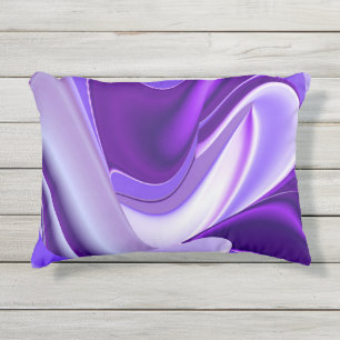 Coussin D'extérieur Rêves arc-en-ciel à fleurs violettes