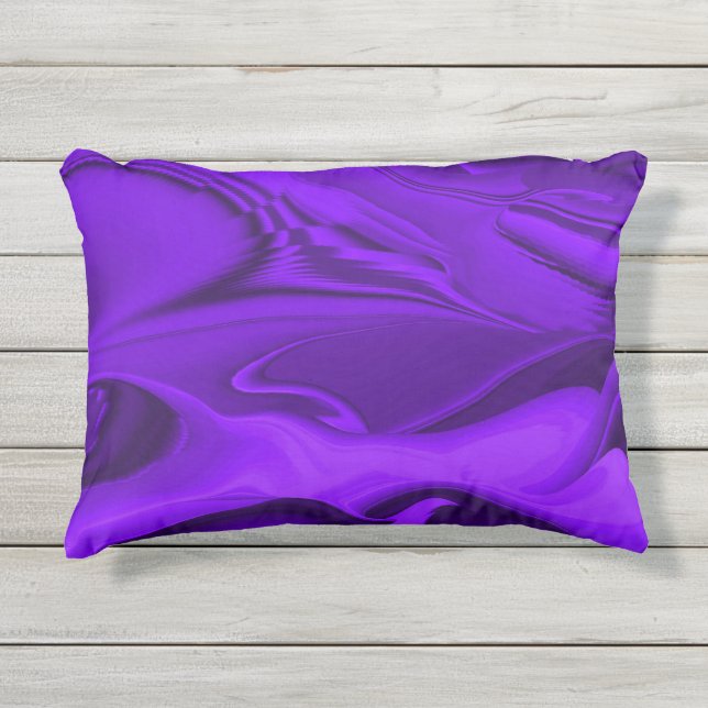 Coussin D'extérieur Rêves arc-en-ciel à fleurs violettes (Devant)