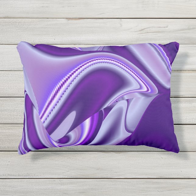 Coussin D'extérieur Rêves arc-en-ciel à fleurs violettes (Devant)