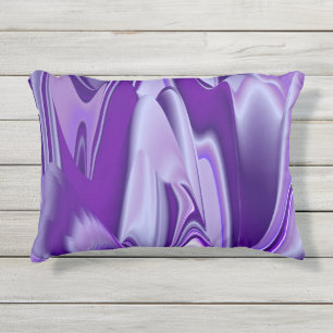 Coussin D'extérieur Rêves arc-en-ciel à fleurs violettes