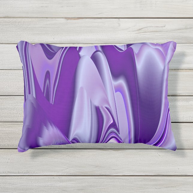 Coussin D'extérieur Rêves arc-en-ciel à fleurs violettes (Devant)