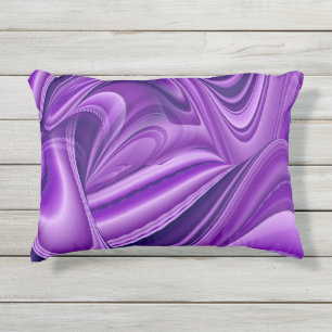 Coussin D'extérieur Rêves arc-en-ciel à fleurs violettes