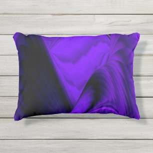 Coussin D'extérieur Rêves arc-en-ciel à fleurs violettes