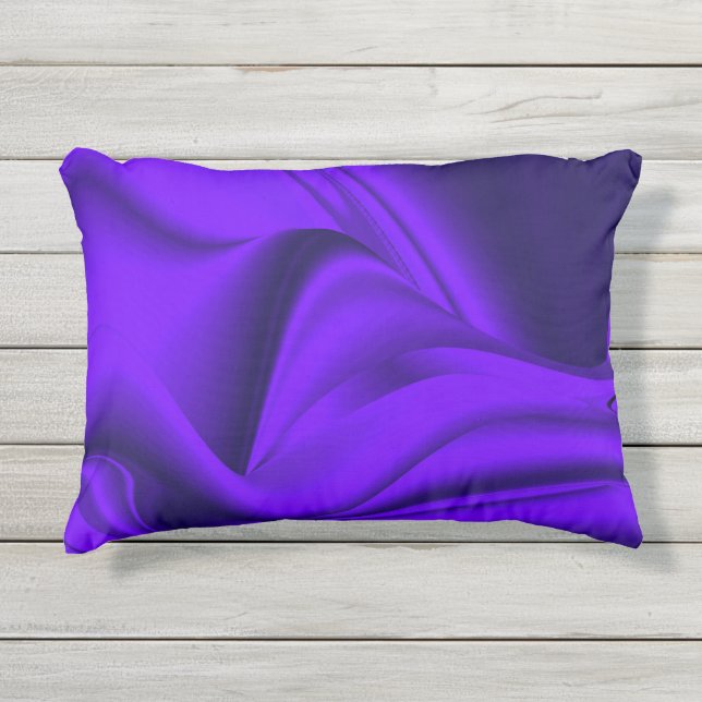Coussin D'extérieur Rêves arc-en-ciel à fleurs violettes (Devant)