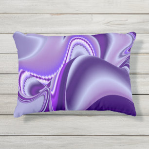 Coussin D'extérieur Rêves arc-en-ciel à fleurs violettes