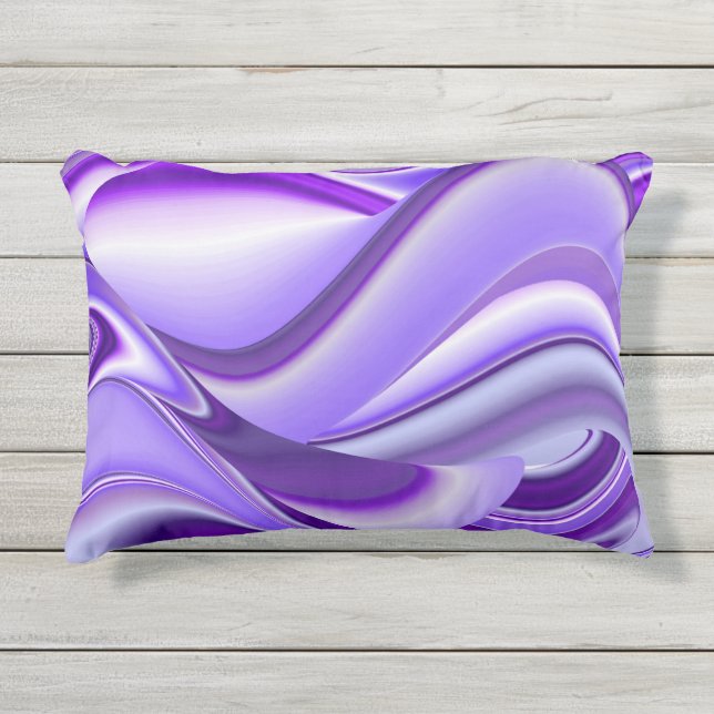 Coussin D'extérieur Rêves arc-en-ciel à fleurs violettes (Devant)