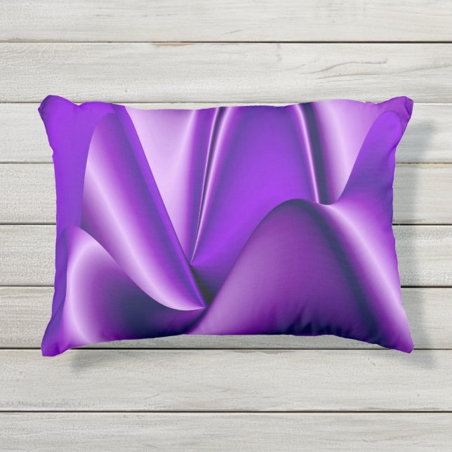 Coussin D'extérieur Rêves arc-en-ciel à fleurs violettes (Devant)