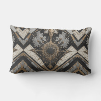 Coussin D'extérieur Rhomb Beige & Vert Texture Extérieur